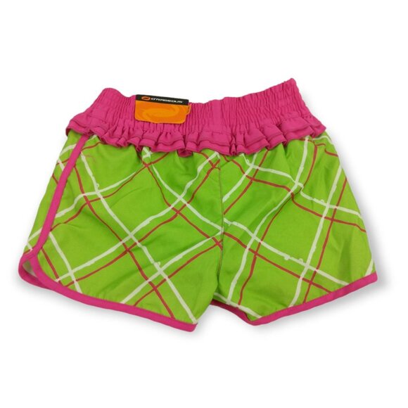 ORageous Girls Small Jasmine Green Printed Boardshorts New with tags - Picture 2 of 3